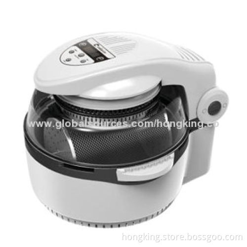 6.8L Air Fryer, Oil-free Healthy Fry, Visible Glass Lid, Adjustable Temperature, Cool Touch Cooking